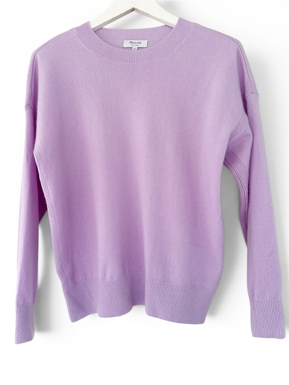 Madewell • Cashmere Relaxed Crewneck Sweater Lilac